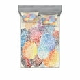 thumbnail image 2 of Colorful Bedding Set with Sheet & Covers, Abstract Mosaic Style Blots Spots Dots Watercolor Circular Illustration, Printed Bedroom Decor 2 Shams, 4 Sizes, Multicolor, by Ambesonne, 2 of 3
