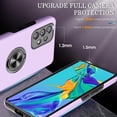 thumbnail image 2 of Galaxy A53 5G Case, Samsung Galaxy A53 5G Case with HD Screen Protector, [Military Grade] Shockproof Protection Case with 360° Magnetic Built-in Ring Kickstand Case for Samsung A53 5G, Purple, 2 of 14