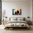 thumbnail image 3 of ZHONGYUTONG Abstract Forest Animal Canvas Wall Art Colorful Bear Painting Prints Wildlife Posters Artwork Home Decor Framed (12.00" x 18.00"), 3 of 6
