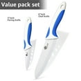 thumbnail image 3 of 2-Piece Ceramic Knife Set 6" Chef Knife and 5" Utiity Knife Sharp Kitchen Knives Rust Proof Stain Resistant Vegetables Paring Tool, 3 of 3