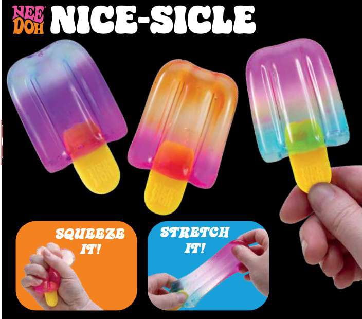 Schylling Needoh Nice-Sicle - Sensory Squeeze Toy - Colors May Vary