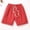 White, variant on Boys Summer Casual Shorts Size 1-7Y Elastic Waist Straight Leg Raw Hem Lightweight Breathable Solid Multicolor