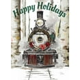 thumbnail image 2 of Pinto, Patricia 11x14 Black Ornate Wood Framed with Double Matting Museum Art Print Titled - Happy Holiday Trails, 2 of 4