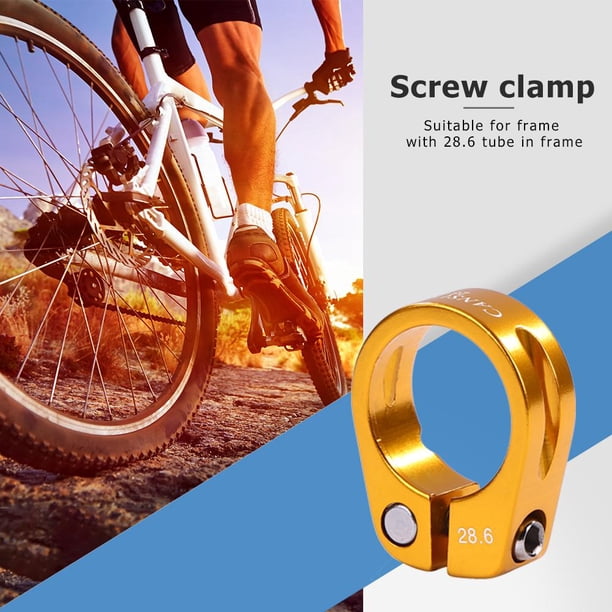 Abrazadera para tija de sillín ultraligera de aluminio de 28,6 mm/30 mm Clip para tubo de sillín de bicicleta MTB