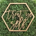 thumbnail image 2 of Koyal Wholesale Wood Treat Yo Self Sign, Party Banner, Decorations For Wedding Bridal Shower Baby Shower Birthday, 2 of 2