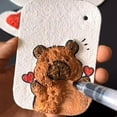 thumbnail image 3 of Magic Puffy Paint, 3D Drawing Magic Canvas Sponge, Foam Texture Blank Painting Paper, Handmade DIY Art Papers, Square/Round/Heart-Shaped Foam Texture Blank Painting Paper (Round x10), 3 of 5