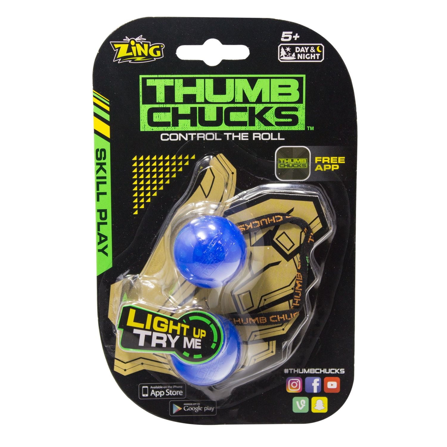 Zing Thumb Thumb Chucks Metal Zing Metal Chuckz Control The Roll Toy