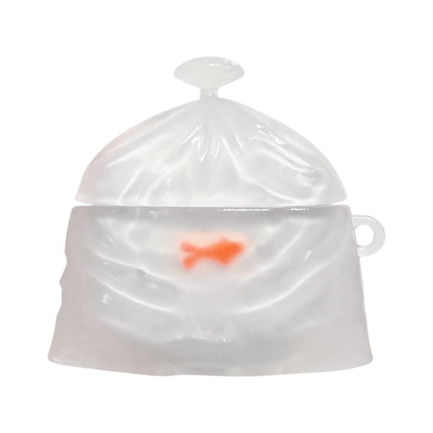 SGACAI Estuche protector para auriculares con diseño de pez dorado para AirPods 1, 2, 3, 4 Pro y 2.º CF