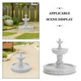 thumbnail image 3 of OUNONA Silent Indoor Resin Water Fountain White for Garden and Office Decor, 3 of 7