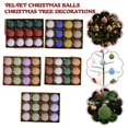 thumbnail image 2 of WAITLOVER 12 bolas decorativas navideñas de terciopelo, cálidas y acogedoras para el árbol de Navidad, 2 of 7