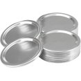thumbnail image 1 of Canning Lids, Regular Mouth Mason Jar Lids, Stainless Steel Lids For Mason Jar Regular Mouth, Split-type Lids Leak Proof And Secure Canning Jar Caps, 10 Pack (Silver), 1 of 7