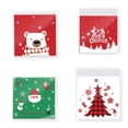 thumbnail image 4 of Yuarrent Paquete de 100 Regalos de Navidad Bolsa Festival Boda Cumpleaños Dulces Galletas Favores Pastel Bolsa Inicio Comedor Bolsas de embalaje Kits de decoración para fiestas Árbol de Navidad Yuarrent HA067633-04, 4 of 6