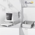 thumbnail image 3 of Extra Large Stainless Steel Cat Litter Box with Flip Cover High Sided Enclosure and Scoop for Big Cats, 3 of 7