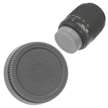 Fotodiox Cap-Rear-Nikon-Grey Designer Rear Lens Cap for All Nikon & Nikkor F Lenses Grey