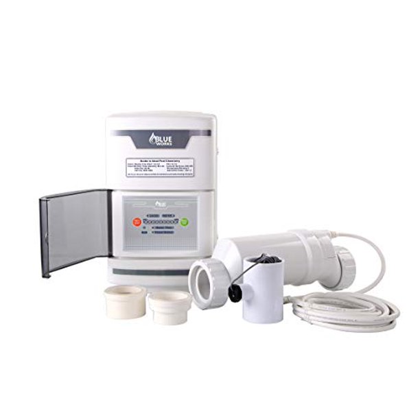 Blue Works Salt Chlorine Generator Chlorinator Blsw20 With Flow Switch And Salt Cell For Above Ground Pool White Walmart Com