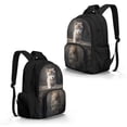 thumbnail image 2 of DISNIMO Wolf Print 17 Inch School Backpack for Kids, Multi Compartment Bookbag for Elementary & Middle School Boys Girls, Large Capacity Daily Travel Bag, 2 of 7