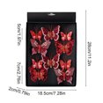 thumbnail image 3 of Lilixerw Red Glitter Butterfly Clips 10 Pack, Sequined Mesh Artificial Butterflies 11.02x7.28x0.79 inch, for Christmas Tree Wreath Fireplace Decoration, 3 of 6