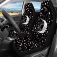 thumbnail image 2 of Xoenoiee Sun Moon Skull Celestical Print Car Seat Covers Full Set, Polyester Material Automotive Accessories Vehicle Seat Protectors Fits Most Cars, 2 of 6