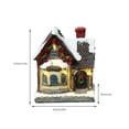 thumbnail image 2 of Toystoory Casa de Navidad resina luminosa fiesta de Navidad Festival Año Nuevo Oficina negocios Bar sala de estar dormitorio decoración ornamento Kits de decoración para fiestas Tipo 1 Toystoory HA071632-01B, 2 of 6