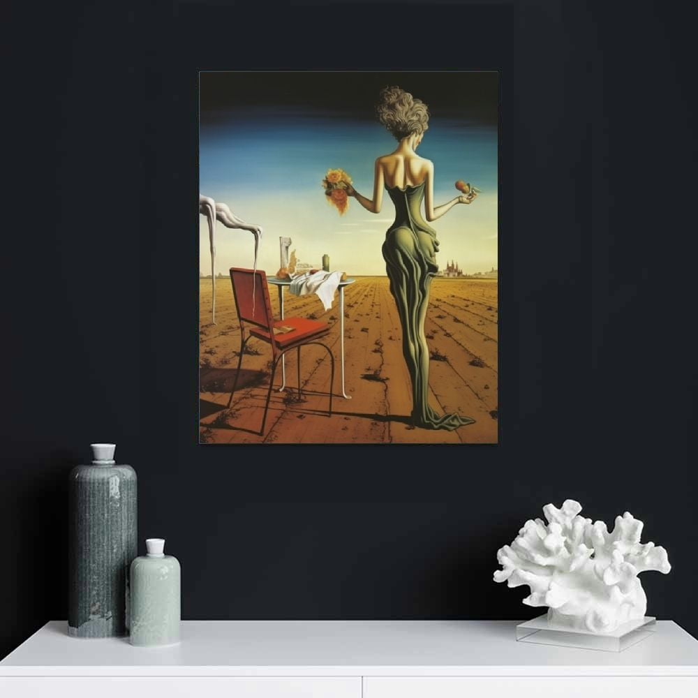 JEUXUS Salvador Dali Wall Art Prints - Woman With A Head Of Roses