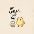 thumbnail image 4 of Inktastic The Chicks Dig Me Easter Baby Chick with Basket and Eggs Boys or Girls Baby T-Shirt, 4 of 5