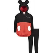 Disney Mickey Mouse Baby Boys Sherpa Fleece Hooded Jacket and Pants Set 6-12 Months