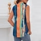 thumbnail image 5 of TaTaai Summer Printed Top Lightweight Soft Women's Casual Fashion Lapel Button Sleeveless Short Sleeve Loose Office Smart-Casual Blouse Gift, 5 of 6