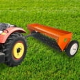 thumbnail image 5 of Rugerasy 40Inch Tow Behind Aerator,Tow Behind Plug Aerator with Transport Wheels,Steel Teeth,Tray,Pull Behind Aerator with Adjustable Handle for Farm,Garden,Orange, 5 of 6