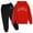 Red, variant on Tiijoy Toddler Boys Hoodie and Sweatpants Outfits Casual Sweatsuit, Sizes 3-4