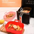 thumbnail image 2 of Silicone Air-Fryer Basket Anti-stick Baking Tray Air-fryer Accessories Set, 2 of 5