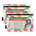thumbnail image 2 of Cute Strawberry 2 Pack Pencil Pouch for 3 Ring Binder Smooth Zipper Folders with Pockets Clear Window Pencil Case, 2 of 6