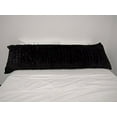 thumbnail image 3 of Pillowtex Body Pillow with Plush Cover (20 Inches x 72 Inches Black), 3 of 4