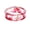 Red, variant on Women's Pressed Dried Flower Plant Resin Ring Band Transparent Acrylic Natural Style Jewelry for Red Size 10