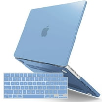 IBENZER Compatible with MacBook Pro 14 Inch Case 2025 2024 M4 A3112 A3185 A3401 M3 A2918 A2992 M2 A2779 M1 A2442 Pro Max (2025-2021), HardShell Case & KeyboardCover for Mac Pro 14, Airy Blue