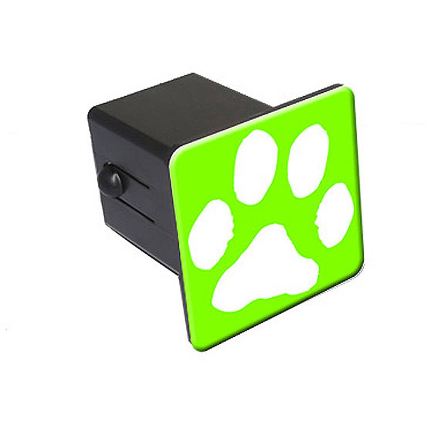 Paw Print Green 2" Tow Trailer Hitch Cover Plug Insert