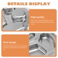 thumbnail image 2 of KAKOWELY 1Pc Stainless Steel Divided Plate Kids Cartoon Separated Grid Food Serving Tray,11.42"X8.98"X1.38", 2 of 4