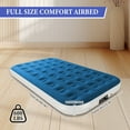 thumbnail image 3 of Full Size Air Mattress with Built in Pump,High Portable 10" Inflatable Mattress,Blow Up Mattress for Travel,Home and Guest(Lyon Blue), 3 of 10