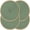 Z26_Green, variant on Green Placemats Set Of 4,Round Placemats,Black Table Mats,Heat Resistant Placemats,Washable Wipeable Easy Clean Heat Resistant Woven Dining Table Mats Decor for Holiday Parties Indoor Outdoor Use