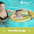 thumbnail image 5 of Mambobaby Self Inflating Baby Pool Float with Canopy- Green, 5 of 8