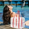 thumbnail image 2 of Vikakiooze Cream Colour Large Capacity Pvc Swimming Transparent Put Water Beach Bag Shoulder Bag Storage Bag Wash Bag, 2 of 6
