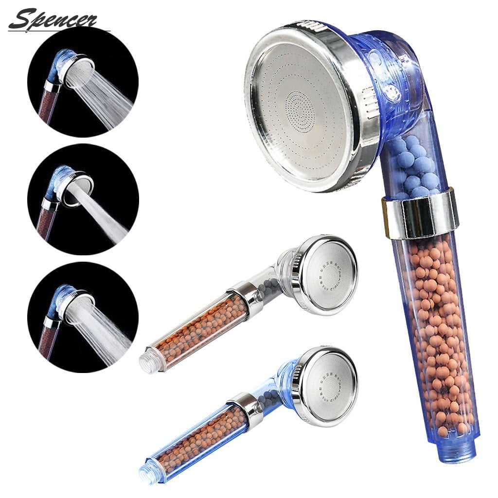 High Pressure Water Saving Hand Held Shower Head with Ionic Filtration System 