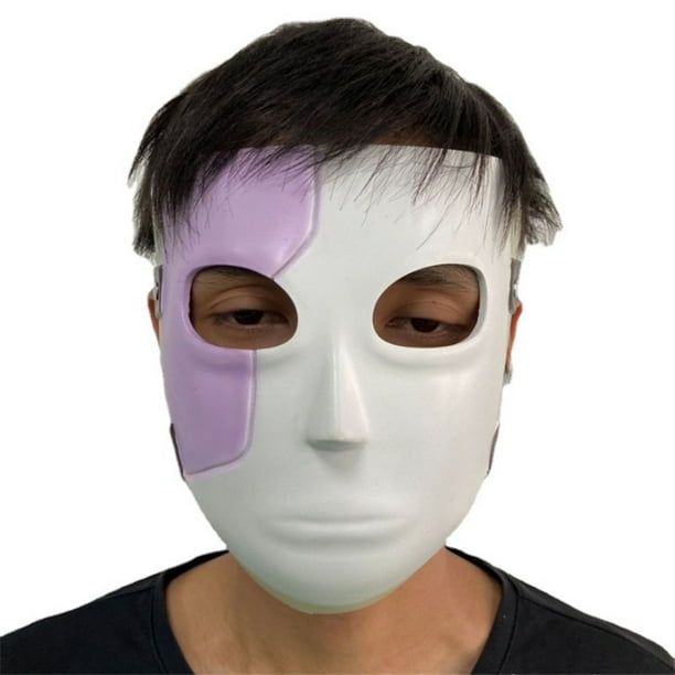 Máscara facial, disfraz integral de látex para cosplay de Sally
