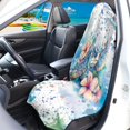thumbnail image 3 of XYZCANDO Watercolor Sea Turtle Hibiscus Car Seat Towel Cover - Sweatproof Waterproof Seat Protector, Universal Fit for Cars, Trucks, SUVs - Moisture-Wicking Beach Style Accessory, 3 of 9