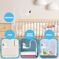 thumbnail image 2 of KinderSense Baby Monitor Mount - Extra Long (35") - 360° Rotation, White, 2 of 6