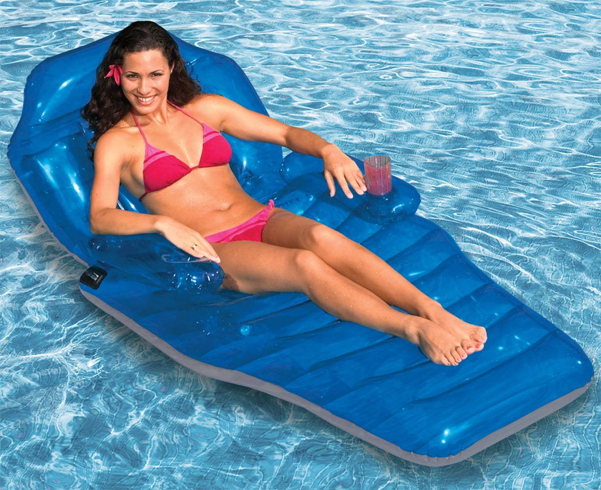 Intex Floating Comfort Lounge Inflatable Swimming Pool Raft Lounger Seat 