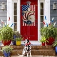 thumbnail image 3 of Sm:)e Patriotic Stars and Stripes Eagle Wreath 4th of July Momorial Day House Flag 28 x 40 Inch Double Sided, 3 of 7