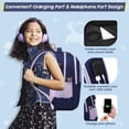 thumbnail image 4 of Mochila ACESAK impermeable y ligera para niñas con bolsa de almuerzo, 4 of 7