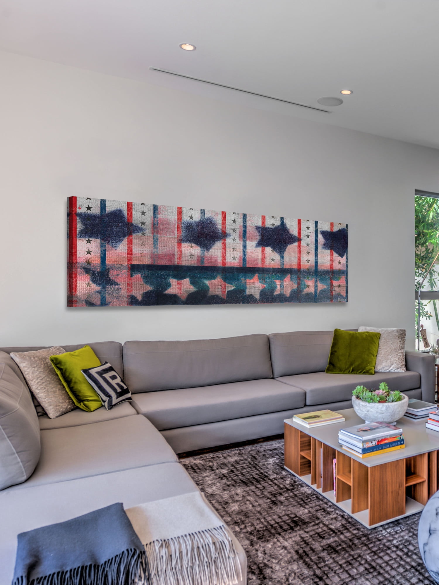 Parvez Taj "Bold Stars" Print on Canvas