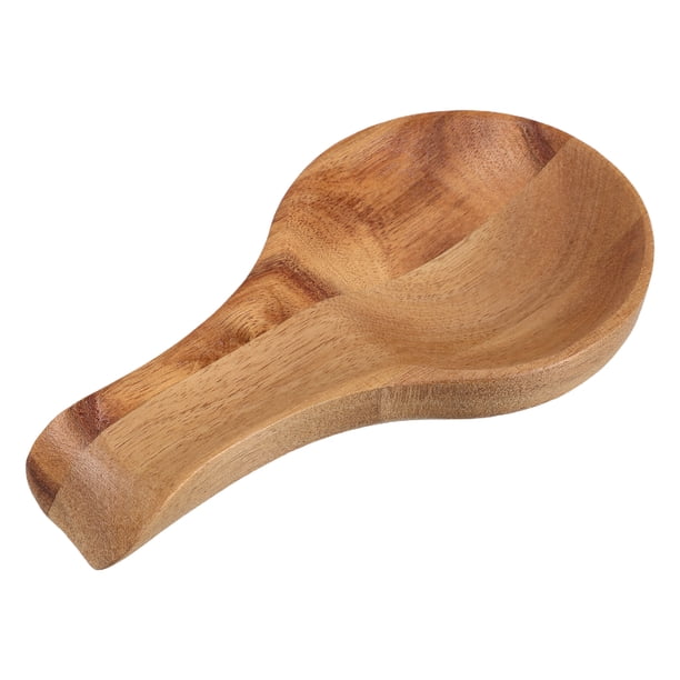 Soporte de madera para cucharas, ideal para encimeras de cocina. También sirve como espátula o pinza para cucharas, perfecto para la decoración de cocinas rústicas.