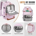 thumbnail image 3 of Mochila de viaje Velaybor 40L con puerto de carga USB resistente al agua, 3 of 7